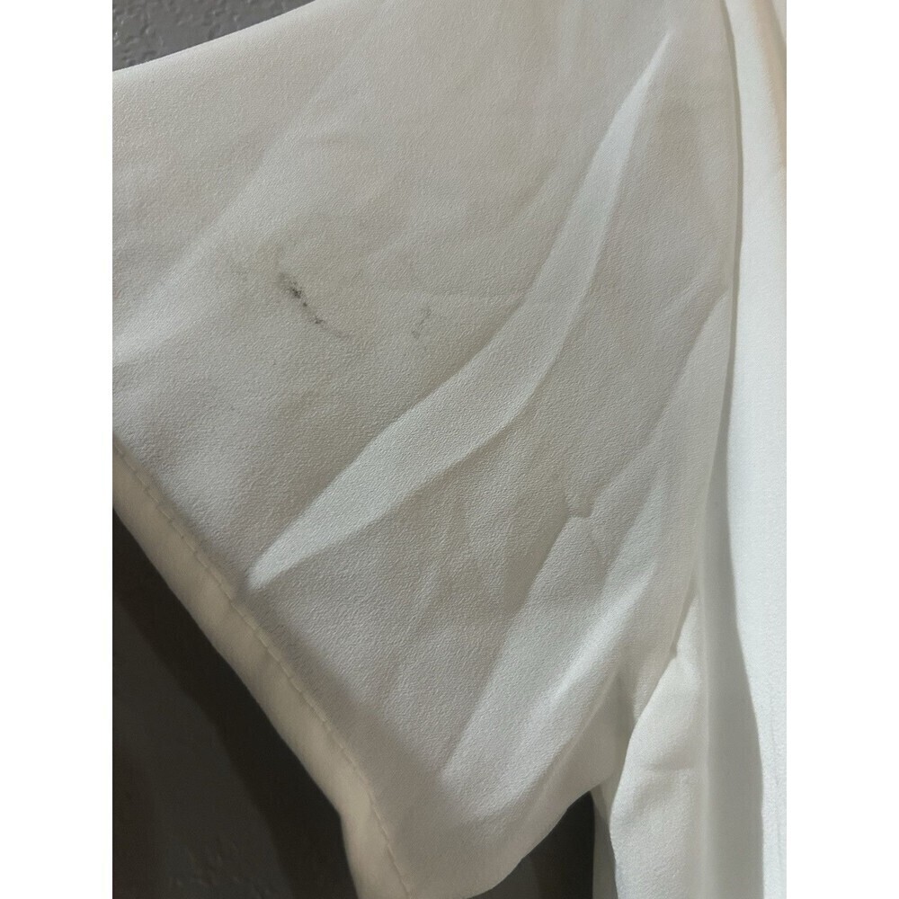 Lulus Freestyle Shift Dress Off White Short Sleeve Vneck Dress Size M - Picture 12 of 14